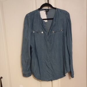 Jones New York Denim Blue Top